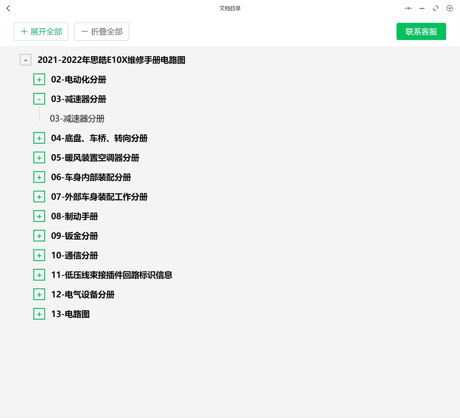 2020-2023年思皓汽車(chē)維修手冊(cè)和電路圖[資料更新]