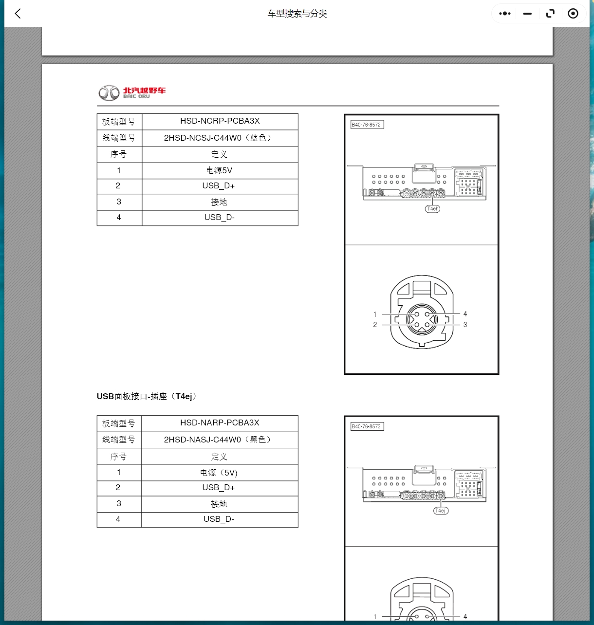 2015-2024年北京越野車(chē)BJ20 BJ30 BJ40 PLUS BJ60 BJ80 BJ90 F40維修手冊(cè)電路圖
